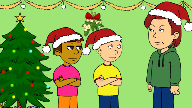 FlashThemes - Caillou Kisses Dora Under the Mistletoe/GD - Watch Animation